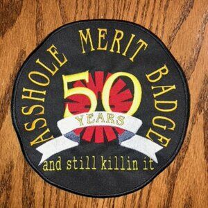 Military Morale Badge humorous for military and for celebrating 50 years of